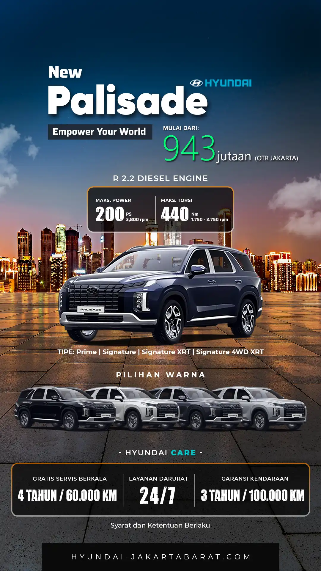 Banner Promo Premium SUV Hyundai Palisade Dealer Resmi Hyundai Jakarta Barat