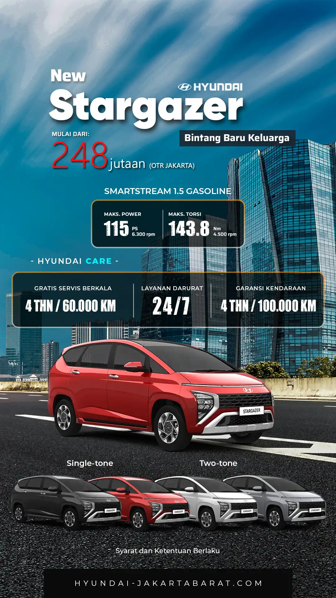 Banner Promo MPV Hyundai Stargazer Terbaru Dealer Resmi Hyundai Jakarta Barat