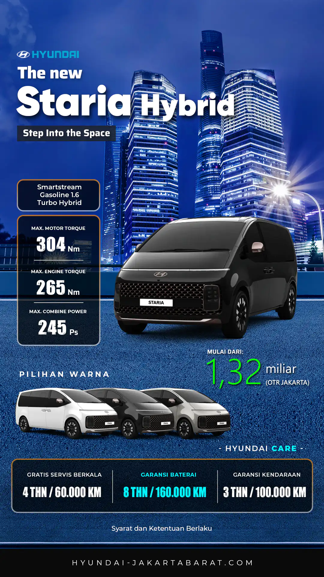 Banner Promo Luxury MPV Hyundai Staria Hybrid Dealer Resmi Hyundai Kebon Jeruk