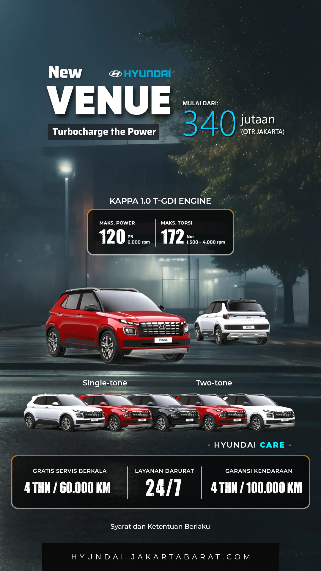 Banner Promo Crossover SUV Hyundai Venue Showroom Hyundai Kebon Jeruk