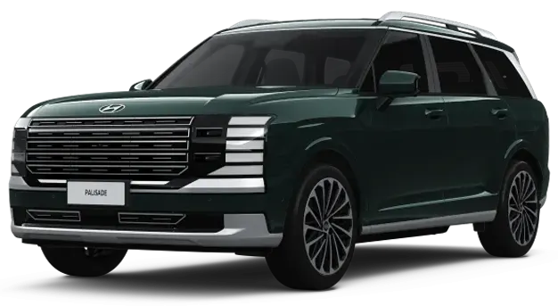 Program Promo di Dealer Hyundai Kebon Jeruk - Mobil Hyundai PALISADE Hybrid warna Robust Emerald Pearl