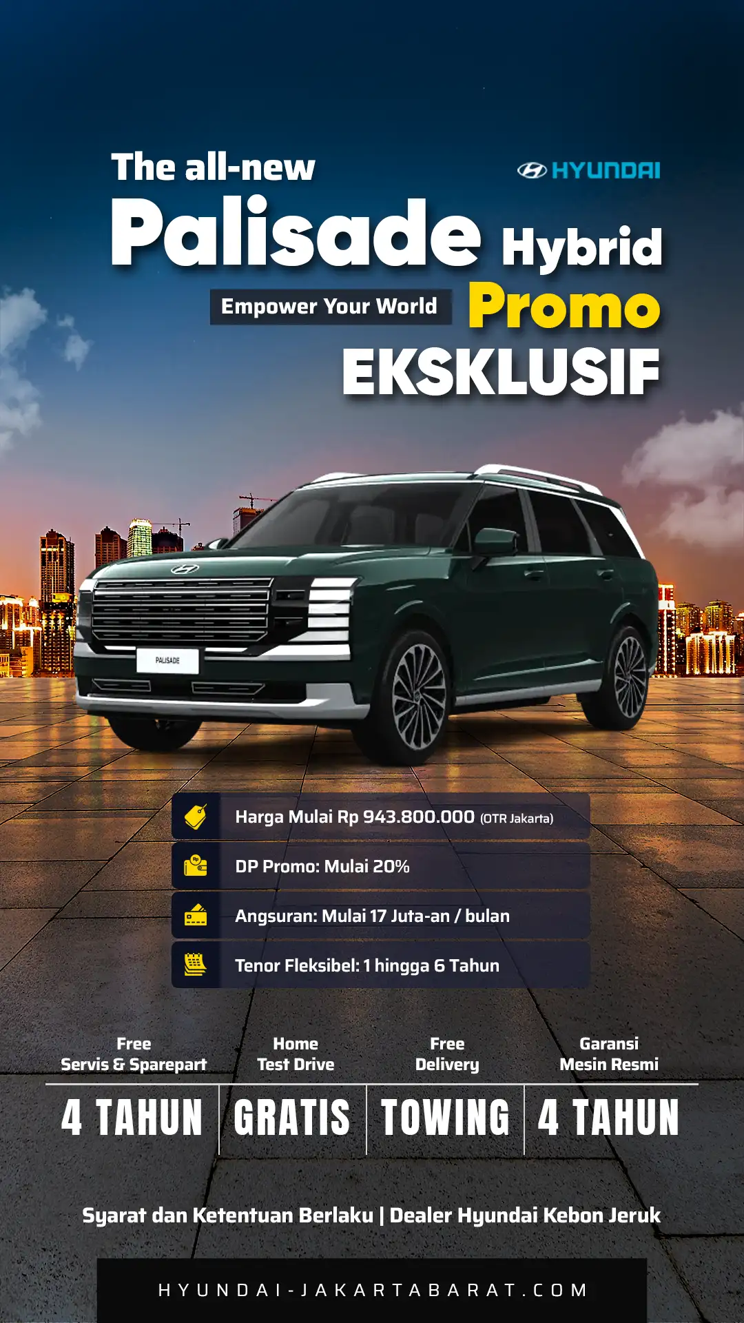 Program Promo Hyundai Palisade Hybrid hanya di Dealer Resmi Hyundai Jakarta Barat