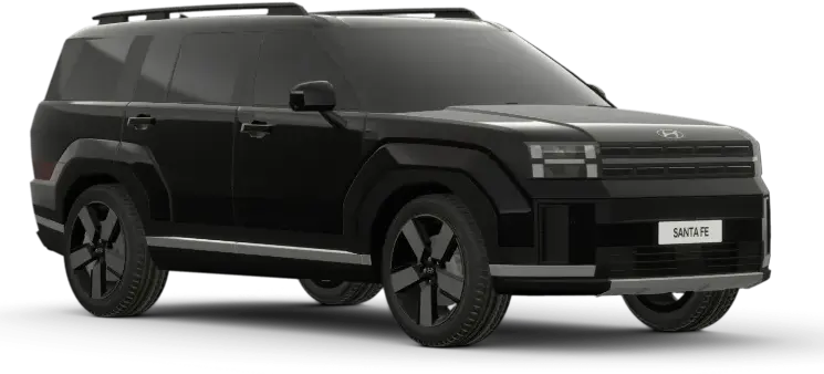 Tampilan Warna Mewah Midnight Black Pearl Hyundai Santa Fe - Dealer Hyundai Jakarta Barat