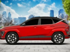 Tampak Samping Kiri Hyundai Kona Electric - Dealer Hyundai Kebon Jeruk